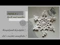 Horgolt hópehely /  Crochet snowflake 5
