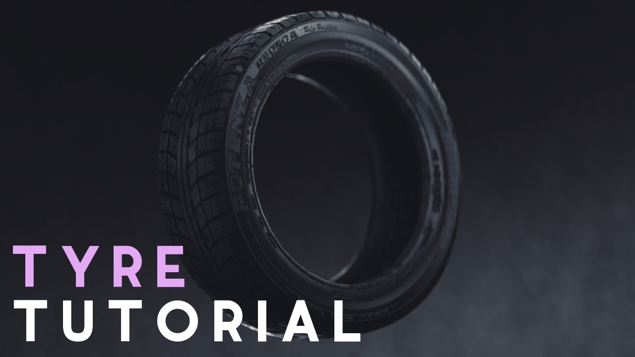 Realistic Car Tyre Tutorial with Cinema 4D
