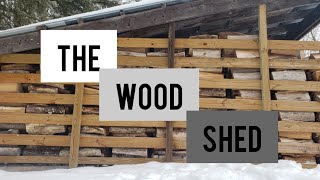 Wood Shed  How to store and season your firewood.