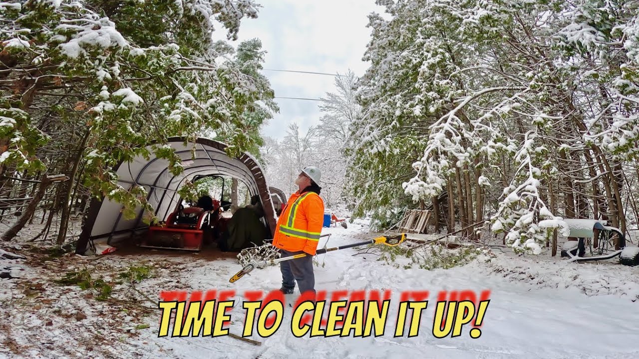 The Power Went Out! Ice Storm Cleanup (2023) - YouTube