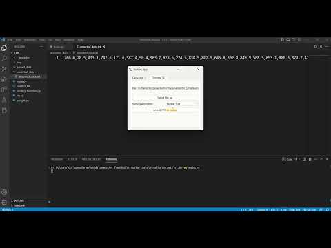 GUI Sorting Application with PySide6