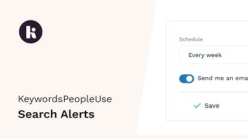 Search Alerts - KeywordsPeopleUse