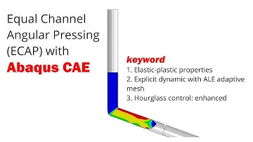 ABAQUS visualization : Equal Channel Angular Pressing (ECAP) simulation