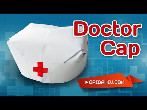 Cap Doctor origami - hat for doctor