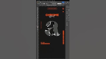 Chrome Text Effext in Illustrator #illustrator #illustratortutorial #illustratortips #graphicdesign