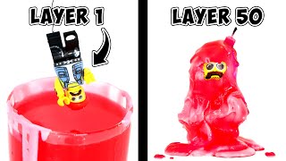 I Trapped LEGO In 100 Layers of HOT WAX