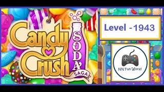 Candy Crush Soda Saga Level 1943 Win with Coloring candy and Chocolate ball