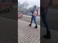 A Molotov cocktail hits a Russian fuel truck 26.02.2022