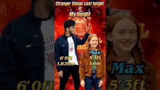 Famous Stranger things cast vs my height...😂🤩 #strangerthings4 | #shorts Wealth