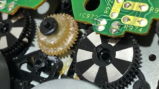 Technics RS-TR373 maintenance repair restoration part 2 gear repair