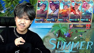 META FULL SKIN SUMMER AUTO BIKIN KEPALA MUSUH MUTER MUTER - Mobile legends