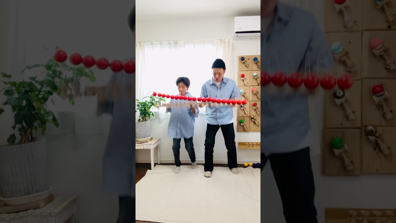 【妙技!!!】20連けん玉5の倍数!? #kendama #shorts