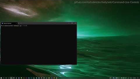 Lively v1.1.9 Update: Keyboard input, Commandline support and Many fixes!
