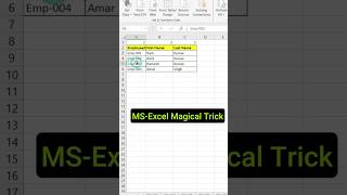 MS-excel magical trick to change column sequence #shorts #ytshorts #excel #learnexcel