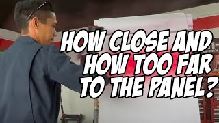 🔖Distance to Panel | How Close and How Too Far To the Panel? | How to Set up Spray Gun | Fan Pattern