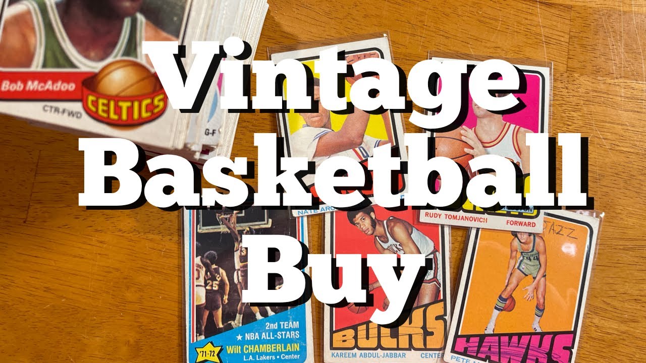 Buying A Vintage Sports Card Collection - The Basketball Cards - Larry Bird & Magic Johnson Rookies