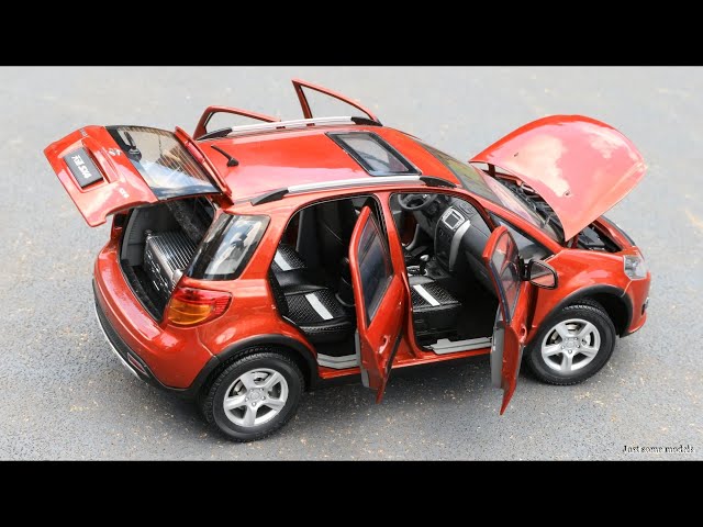 Modellino Auto Suzuki SX4 Scala 1/18 – Versione Concessionaria Blu