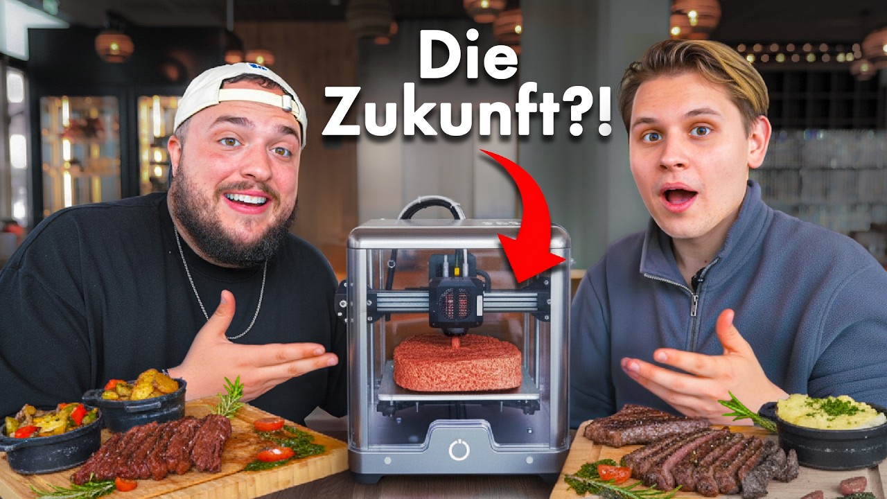Wie schmeckt ein STEAK aus dem 3D-DRUCKER?! 🥩
