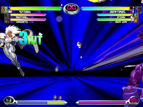 MvC2 - that ain't safe - Sentinel bombs (punish with Storm)