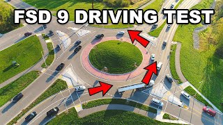 Tesla FSD Beta 9.0 Roundabout Challenge