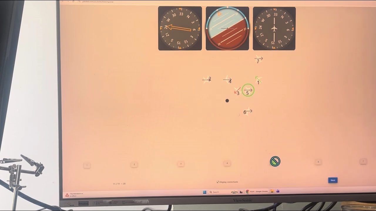 COMPASS Pilot Aptitude Test Spatial Orientation Rank 9