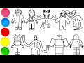 Draw 9 Characters Roblox in Minutes - Bacon hair, bacon girl, rainbow friends orange & others