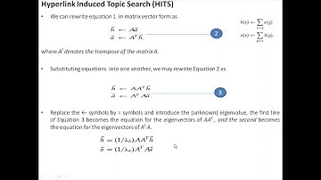 Hubs and authorities