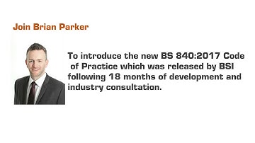 The new BS 8660:2017 Code of Practice Sign for webinar