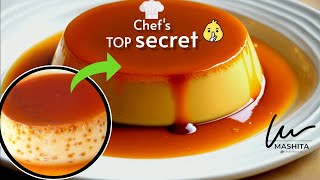 FLAN Recipe of MICHELIN Star restaurant / Bake or Steam / Creme Caramel / #mashita #dessert #sweet