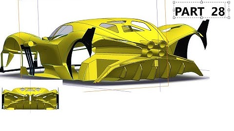 how to design Bugatti Bolide in solidworks part 28