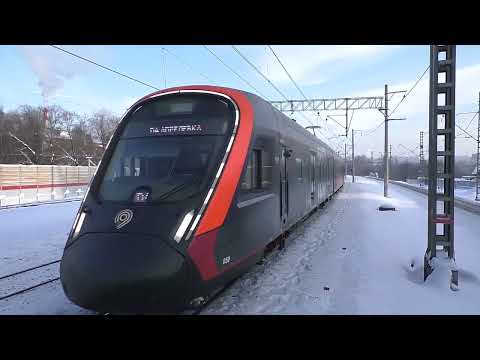 Эл.-поезд ЭГЭ2Тв-059 "Иволга 4,0" (аренда ЦППК) приг. поезд № 7557/7558 Железнодорожная - Апрелевка.