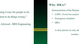 Human Reliability Analysis - ASSP Egypt Chapter Webinars Series