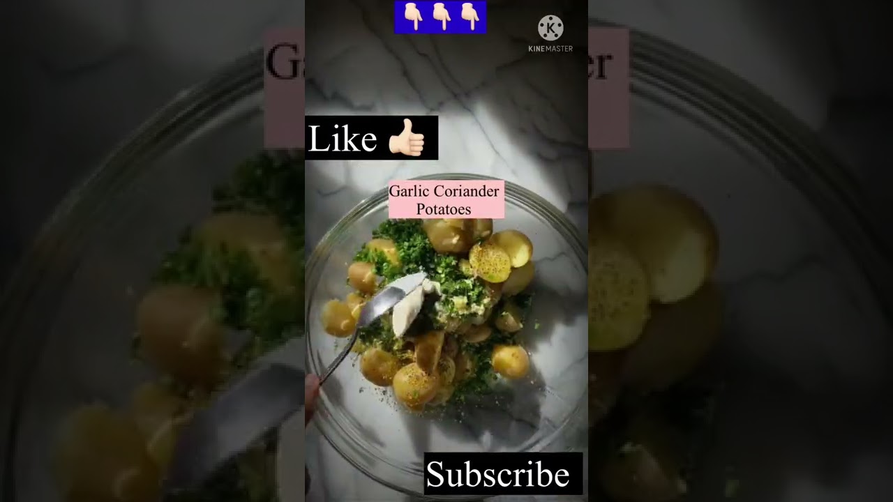 Coriander 🌿 garlic 🧄 potatoes 🥔 