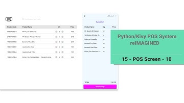 Python/Kivy POS System v2: 15 - POS Screen 10