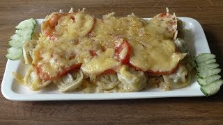 ДОМАШНИЕ ПЕЛЬМЕНИ ЗАПЕЧЕННЫЕ С ОВОЩАМИ И СЫРОМ ДОМАШНИЕ ПЕЛЬМЕНИ ЗАПЕЧЕННЫЕ С ОВОЩАМИ И СЫРОМ
