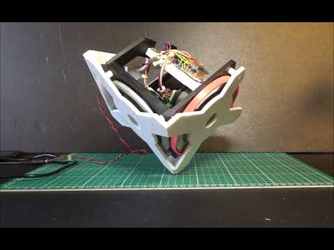 【電子工作】3軸 姿勢制御モジュール SHISEIGYO-3 点倒立の様子【M5Stack】