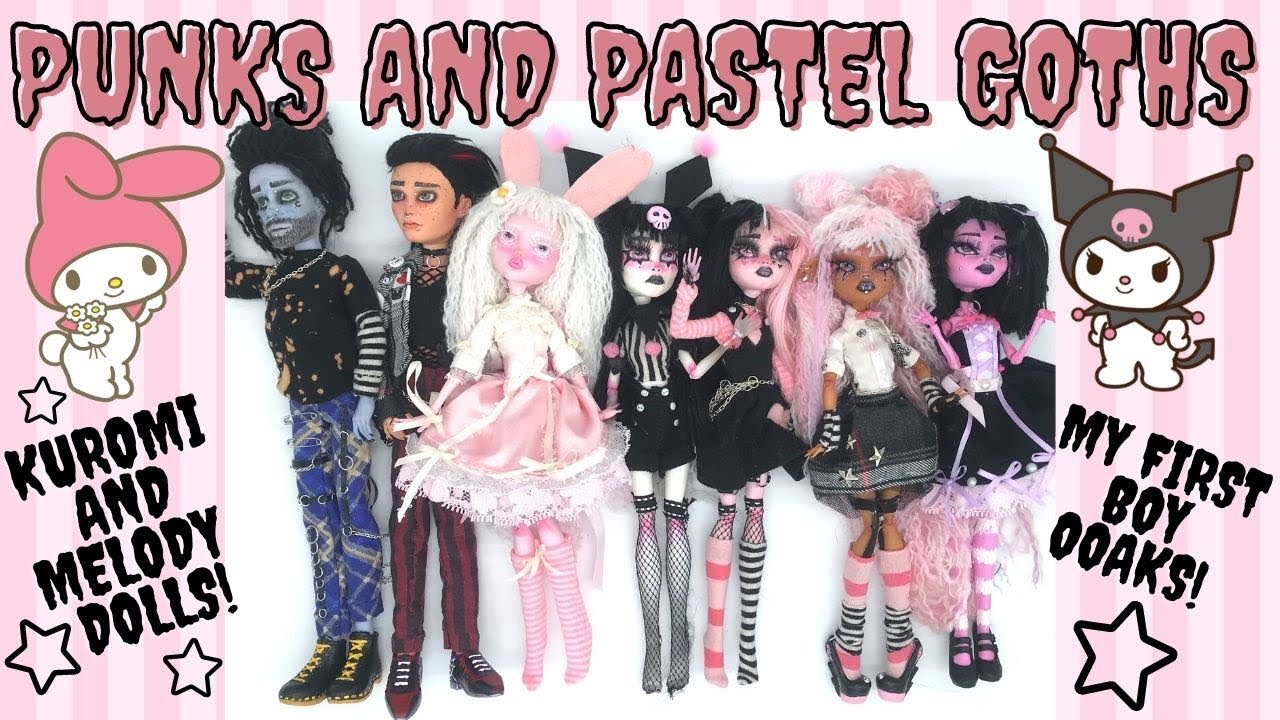 Monster High Custom Doll (OOAK) Collection - Episode 5! Punk and Pastel  Goth Dolls! - YouTube