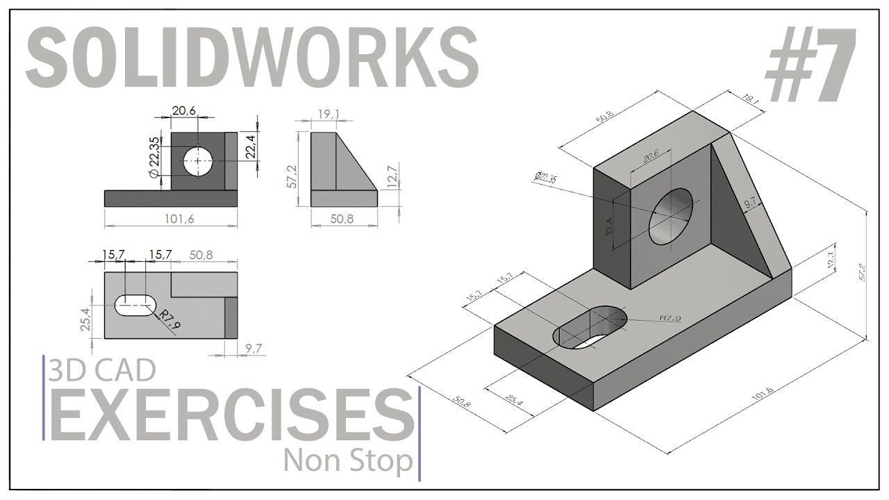 SOLIDWORKS. Tutorial Exercise 7. Non Stop - YouTube