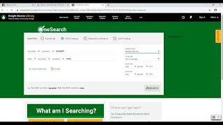 Searching for Books in the HVCC Catalog