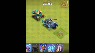 All Lvl Of Scattershot Vs P.e.k.k.a...#Shorts#Shortsvideo#Clashofclans