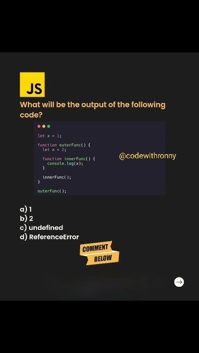 What will be the output of the following code? #js #javascript # ...