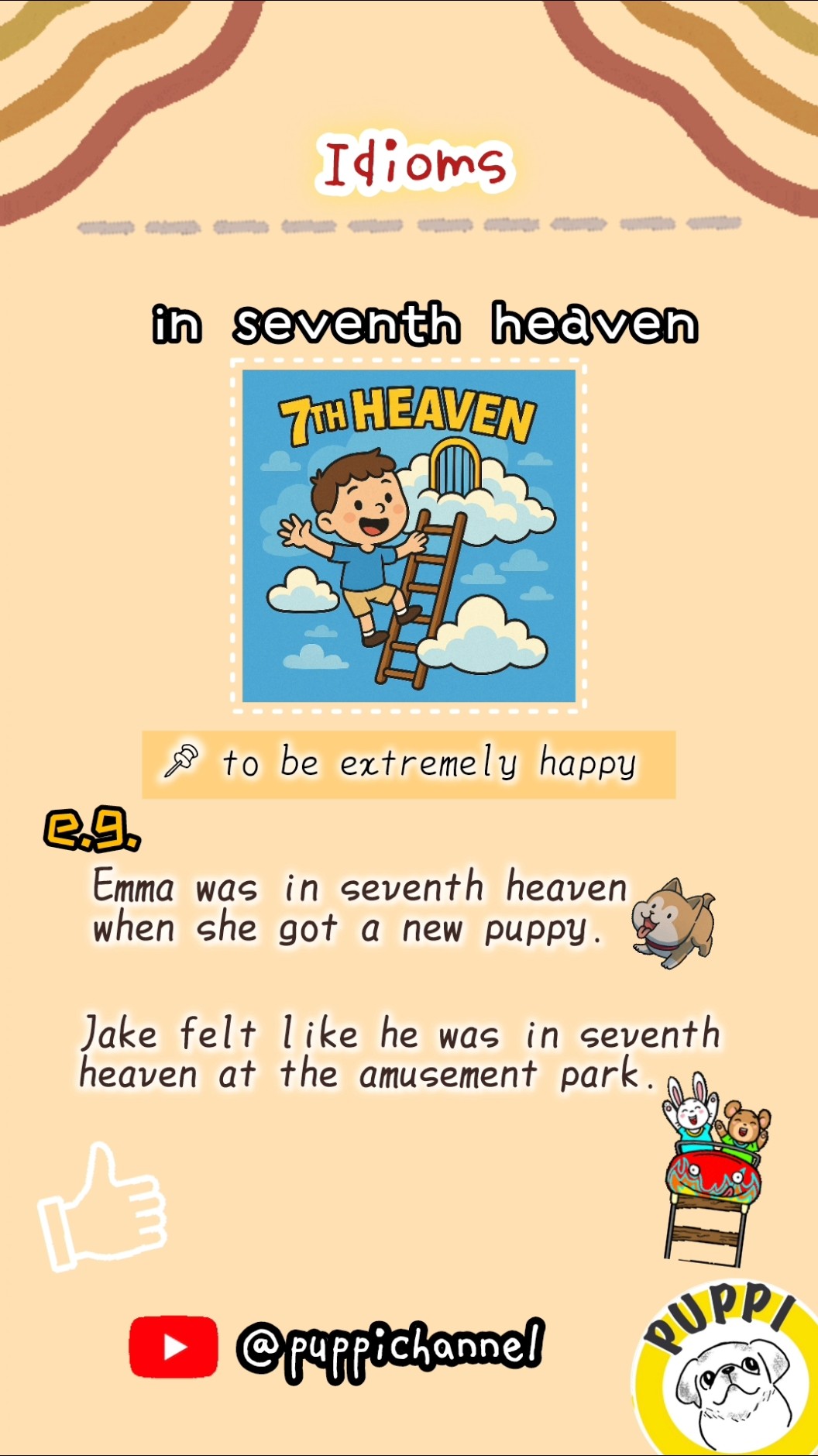 Idioms about emotions and feelings 💡| In Seventh Heaven | #idioms