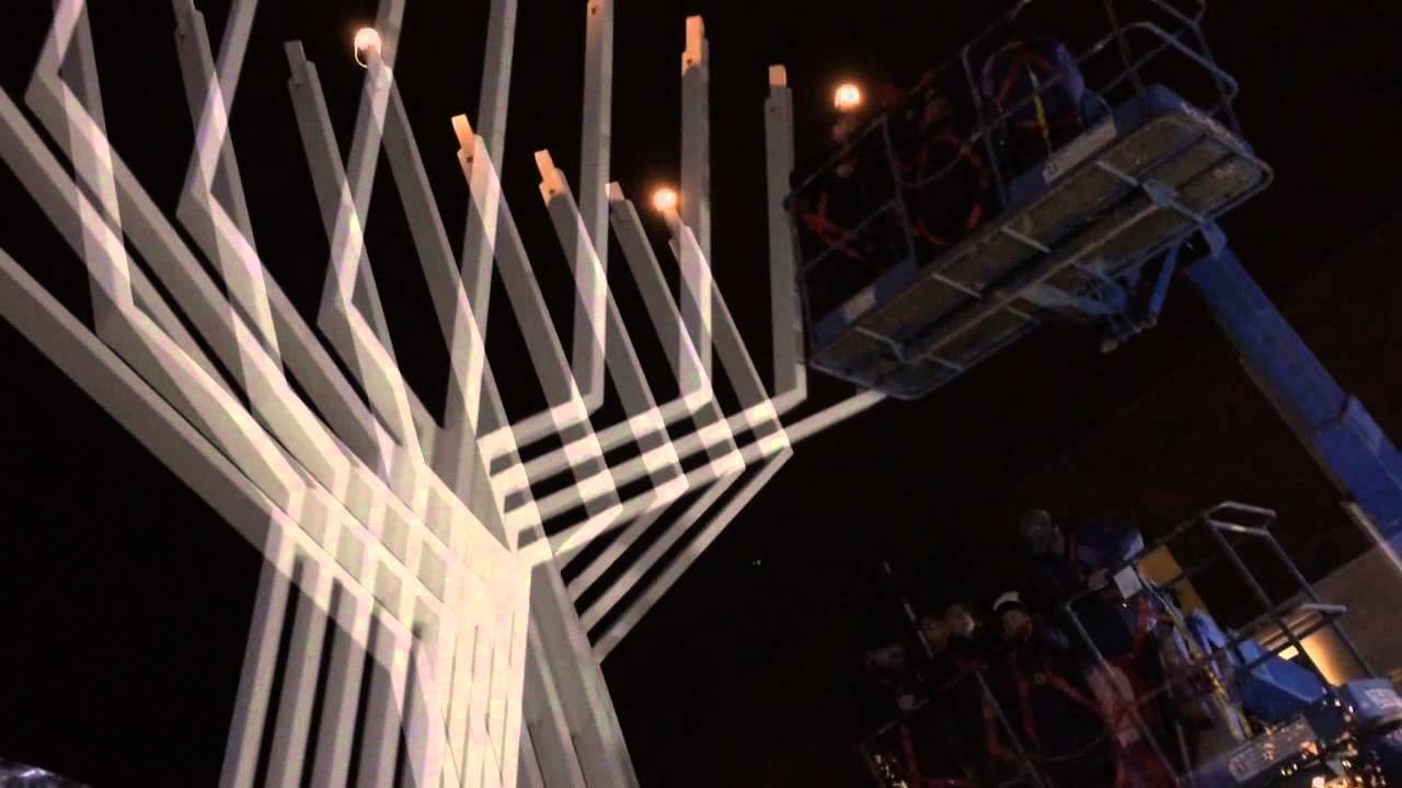 The First Candle Of Chanukah, Richmond BC YouTube