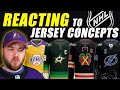 Reacting To NHL Jersey Concepts! (Designs by Jason Glista)