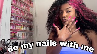 watch me do my gel-x nails