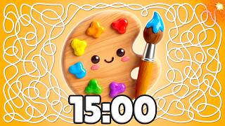 Full 15 Minute Timer 🎨🖌️✨ | Cozy Classroom Countdown! Update
