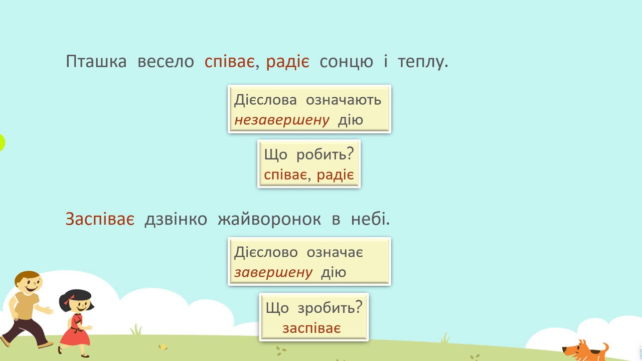 Книга: Закріплення вивченого про дієслово як частину мови