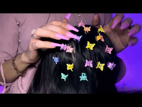 ASMR Ultra Tingly Scalp Sounds, ASMr Clips, Gentle Plucking