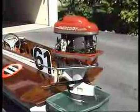 Classic Boat Racing Mercury 30H 1956 - YouTube