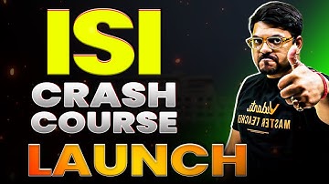 ISI 2025 CRASH COURSE Launch🔥🔥| ISI 2025 | Link in Description👇 | Harsh Sir